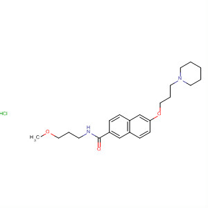 871120-91-1  2-Naphthalenecarboxamide,N-(3-methoxypropyl)-6-[3-(1-piperidinyl)propoxy]-, monohydrochloride
