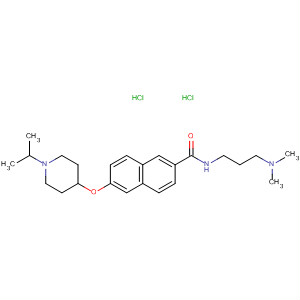 871121-35-6  2-Naphthalenecarboxamide,N-[3-(dimethylamino)propyl]-6-[[1-(1-methylethyl)-4-piperidinyl]oxy]-,dihydrochloride