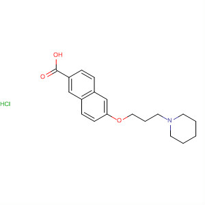 871121-82-3  2-Naphthalenecarboxylic acid, 6-[3-(1-piperidinyl)propoxy]-,hydrochloride