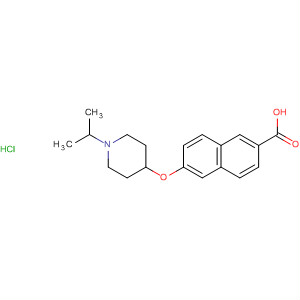 871121-84-5  2-Naphthalenecarboxylic acid, 6-[[1-(1-methylethyl)-4-piperidinyl]oxy]-,hydrochloride
