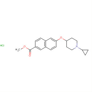 871121-85-6  2-Naphthalenecarboxylic acid, 6-[(1-cyclopropyl-4-piperidinyl)oxy]-,methyl ester, hydrochloride