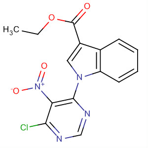 871328-13-1  1H-Indole-3-carboxylic acid, 1-(6-chloro-5-nitro-4-pyrimidinyl)-, ethylester