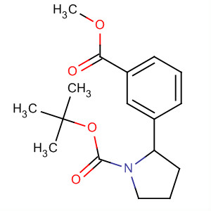 871717-04-3  1-Pyrrolidinecarboxylic acid, 2-[3-(methoxycarbonyl)phenyl]-,1,1-dimethylethyl ester