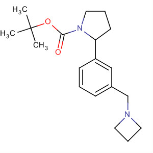 871717-20-3  1-Pyrrolidinecarboxylic acid, 2-[3-(1-azetidinylmethyl)phenyl]-,1,1-dimethylethyl ester