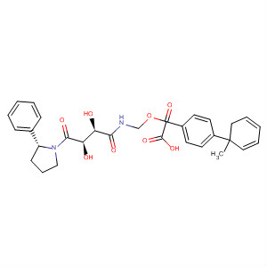 871718-04-6  [1,1'-Biphenyl]-2-carboxylic acid,4'-[[[(2R,3R)-2,3-dihydroxy-1,4-dioxo-4-[(2R)-2-phenyl-1-pyrrolidinyl]butyl]amino]methyl]-, methyl ester