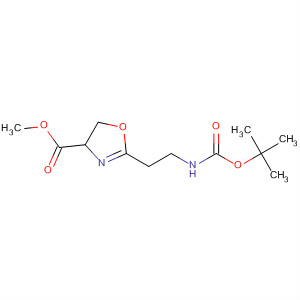 871726-02-2  4-Oxazolecarboxylic acid,2-[2-[[(1,1-dimethylethoxy)carbonyl]amino]ethyl]-4,5-dihydro-, methylester