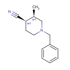 871727-16-1  4-Piperidinecarbonitrile, 3-methyl-1-(phenylmethyl)-, (3R,4R)-rel- 871727-16-1  4-Piperidinecarbonitrile, 3-methyl-1-(phenylmethyl)-, (3R,4R)-rel-