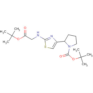 871727-60-5  1-Pyrrolidinecarboxylic acid,2-[2-[[(1,1-dimethylethoxy)carbonyl]methylamino]-4-thiazolyl]-,1,1-dimethylethyl ester, (2R)-