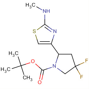 871730-18-6  1-Pyrrolidinecarboxylic acid,4,4-difluoro-2-[2-(methylamino)-4-thiazolyl]-, 1,1-dimethylethyl ester,(2R)-