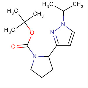 871730-42-6  1-Pyrrolidinecarboxylic acid, 2-[1-(1-methylethyl)-1H-pyrazol-3-yl]-,1,1-dimethylethyl ester, (2R)-