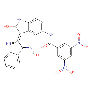 871837-75-1  Benzamide,N-[3-[1,3-dihydro-3-(hydroxyimino)-2H-indol-2-ylidene]-2,3-dihydro-2-oxo-1H-indol-5-yl]-3,5-dinitro-