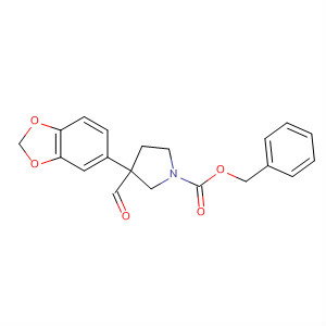 871927-00-3  1-Pyrrolidinecarboxylic acid, 3-(1,3-benzodioxol-5-yl)-3-formyl-,phenylmethyl ester