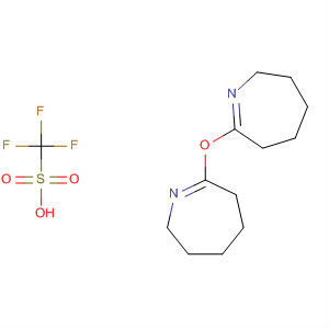 871983-20-9  Methanesulfonic acid, trifluoro-, compd. with7,7'-oxybis[3,4,5,6-tetrahydro-2H-azepine] (1:1)