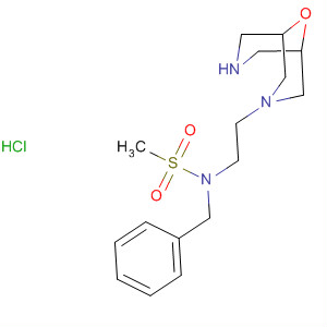 872007-43-7  Methanesulfonamide,N-[2-(9-oxa-3,7-diazabicyclo[3.3.1]non-3-yl)ethyl]-N-(phenylmethyl)-,hydrochloride