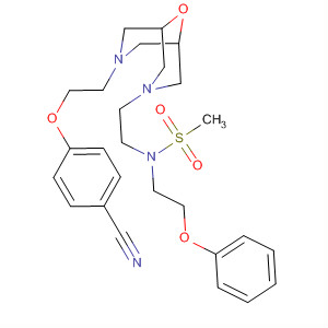 872008-34-9  Methanesulfonamide,N-[2-[7-[2-(4-cyanophenoxy)ethyl]-9-oxa-3,7-diazabicyclo[3.3.1]non-3-yl]ethyl]-N-(2-phenoxyethyl)-