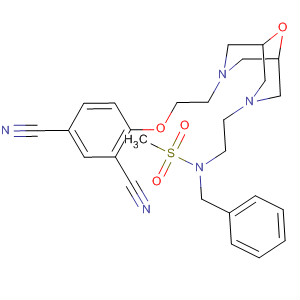 872008-47-4  Methanesulfonamide,N-[2-[7-[2-(2,4-dicyanophenoxy)ethyl]-9-oxa-3,7-diazabicyclo[3.3.1]non-3-yl]ethyl]-N-(phenylmethyl)-