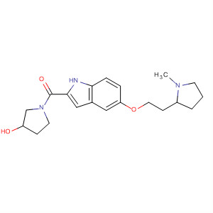 872031-33-9  3-Pyrrolidinol,1-[[5-[2-(1-methyl-2-pyrrolidinyl)ethoxy]-1H-indol-2-yl]carbonyl]-