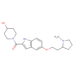 872032-18-3  4-Piperidinol,1-[[5-[2-(1-methyl-2-pyrrolidinyl)ethoxy]-1H-indol-2-yl]carbonyl]-