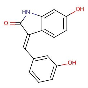 872088-44-3  2H-Indol-2-one, 1,3-dihydro-6-hydroxy-3-[(3-hydroxyphenyl)methylene]-,(3E)-
