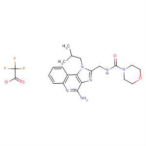 872125-62-7  4-Morpholinecarboxamide,N-[[4-amino-1-(2-methylpropyl)-1H-imidazo[4,5-c]quinolin-2-yl]methyl]-,trifluoroacetate