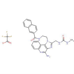 872126-98-2  2-Naphthalenecarboxamide,N-[2-[4-amino-2-[[[(methylamino)carbonyl]amino]methyl]-1H-imidazo[4,5-c]quinolin-1-yl]ethyl]-, trifluoroacetate