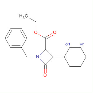 872164-98-2  2-Azetidinecarboxylic acid, 3-cyclohexyl-4-oxo-1-(phenylmethyl)-, ethylester, (2R,3R)-rel-
