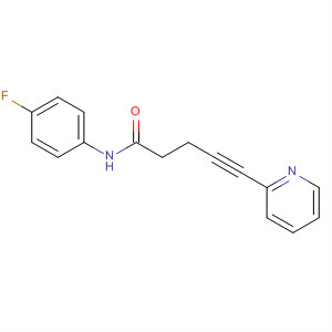 872362-22-6  4-Pentynamide, N-(4-fluorophenyl)-5-(2-pyridinyl)- 872362-22-6  4-Pentynamide, N-(4-fluorophenyl)-5-(2-pyridinyl)-