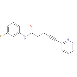 872367-44-7  4-Pentynamide, N-(3-fluorophenyl)-5-(2-pyridinyl)- 872367-44-7  4-Pentynamide, N-(3-fluorophenyl)-5-(2-pyridinyl)-