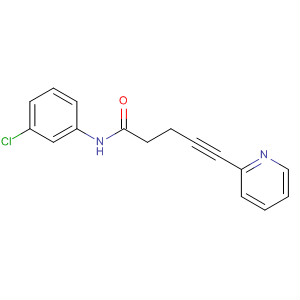 872368-54-2  4-Pentynamide, N-(3-chlorophenyl)-5-(2-pyridinyl)- 872368-54-2  4-Pentynamide, N-(3-chlorophenyl)-5-(2-pyridinyl)-