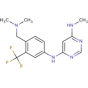 872512-91-9  4,6-Pyrimidinediamine,N-[4-[(dimethylamino)methyl]-3-(trifluoromethyl)phenyl]-N'-methyl-