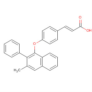 872549-57-0  2-Propenoic acid, 3-[4-[(3-methyl-2-phenyl-1-naphthalenyl)oxy]phenyl]-,(2E)-