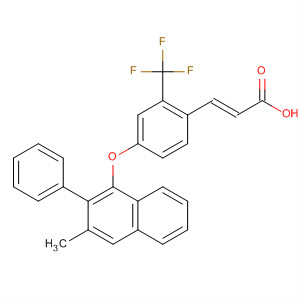 872551-16-1  2-Propenoic acid,3-[4-[(3-methyl-2-phenyl-1-naphthalenyl)oxy]-2-(trifluoromethyl)phenyl]-,(2E)-