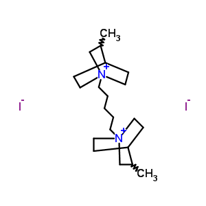 100916-86-7  1,1'-pentane-1,5-diylbis(3-methyl-1-azoniabicyclo[2.2.2]octane) diiodide