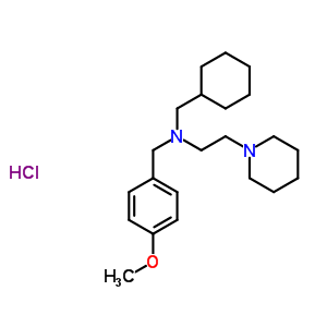 102071-09-0  N-(cyclohexylmethyl)-N-(4-methoxybenzyl)-2-piperidin-1-ylethanamine hydrochloride