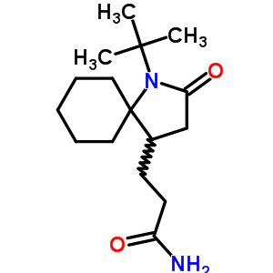 102128-89-2  3-(1-tert-butyl-2-oxo-1-azaspiro[4.5]dec-4-yl)propanamide