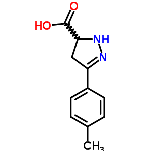 104803-06-7  3-(4-methylphenyl)-4,5-dihydro-1H-pyrazole-5-carboxylic acid