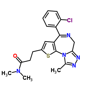 105219-64-5  3-[4-(2-chlorophenyl)-9-methyl-6H-thieno[3,2-f][1,2,4]triazolo[4,3-a][1,4]diazepin-2-yl]-N,N-dimethylpropanamide