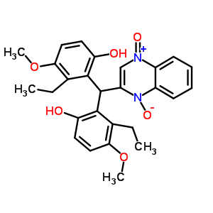 105301-23-3  3-[bis(2-ethyl-6-hydroxy-3-methoxyphenyl)methyl]-1-oxoquinoxalin-1-ium-4(1H)-olate
