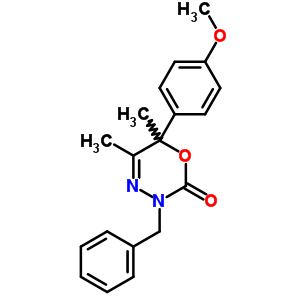 105889-18-7  3-benzyl-6-(4-methoxyphenyl)-5,6-dimethyl-3,6-dihydro-2H-1,3,4-oxadiazin-2-one