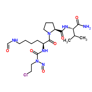 106039-84-3  N~2~-[(2-chloroethyl)(nitroso)carbamoyl]-N~6~-formyl-L-lysyl-L-prolyl-L-valinamide