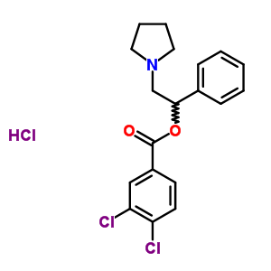 109554-80-5  1-phenyl-2-pyrrolidin-1-ylethyl 3,4-dichlorobenzoate hydrochloride