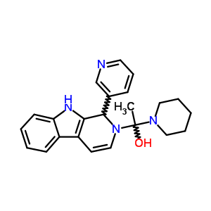 110785-22-3  1-piperidin-1-yl-1-(1-pyridin-3-yl-1,9-dihydro-2H-beta-carbolin-2-yl)ethanol