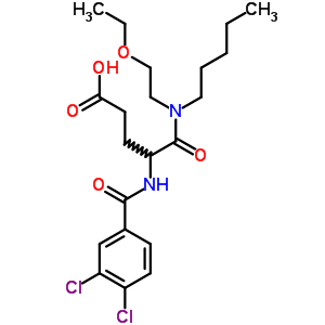 111106-11-7  N~2~-[(3,4-dichlorophenyl)carbonyl]-N-(2-ethoxyethyl)-N-pentyl-alpha-glutamine