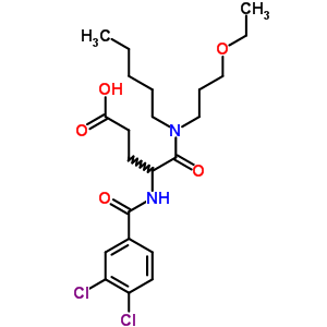 111106-12-8  N~2~-[(3,4-dichlorophenyl)carbonyl]-N-(3-ethoxypropyl)-N-pentyl-alpha-glutamine