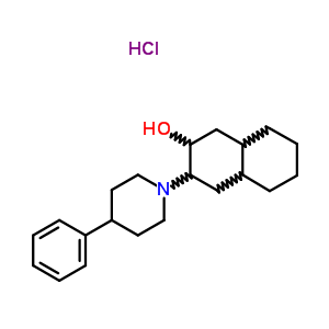 120447-58-7  3-(4-phenylpiperidin-1-yl)decahydronaphthalen-2-ol hydrochloride
