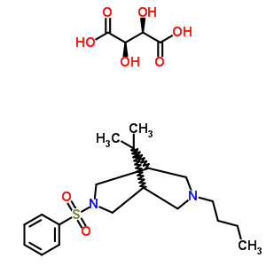 120466-51-5  3-butyl-9,9-dimethyl-7-(phenylsulfonyl)-3,7-diazabicyclo[3.3.1]nonane 2,3-dihydroxybutanedioate (salt)