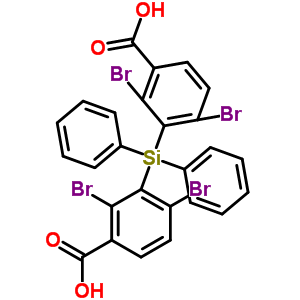 129459-86-5  3,3'-(diphenylsilanediyl)bis(2,4-dibromobenzoic acid)