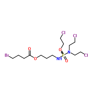 78218-91-4  3-({[bis(2-chloroethyl)amino](2-chloroethoxy)phosphoryl}amino)propyl 4-bromobutanoate