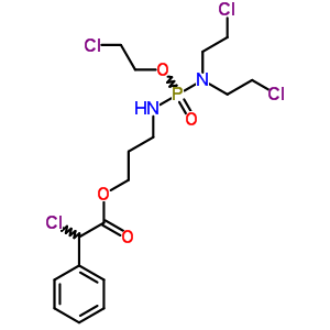 78218-92-5  3-({[bis(2-chloroethyl)amino](2-chloroethoxy)phosphoryl}amino)propyl chloro(phenyl)acetate