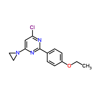 78232-28-7  4-aziridin-1-yl-6-chloro-2-(4-ethoxyphenyl)pyrimidine